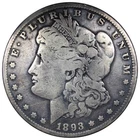 1893-CC Morgan Dollar F+ FINE Circulated Key Date Cleaned A3096