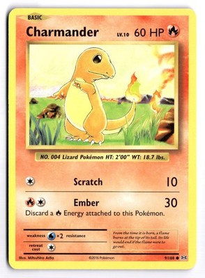 Charmander - EVO #9/108 XY - Evolutions Common Normal LP