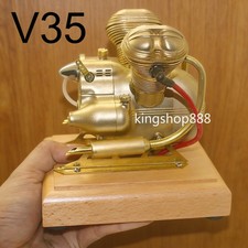 V35 scala 1:3 metallo pieno OHV modello bicilindrico orizzontale motore miniatura