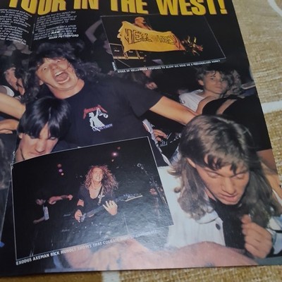 A3 large EXODUS KISKE HELLOWEEN ANTHRAX HEADBANGERS BALL TOUR POSTER RAW MAG