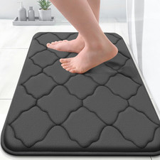 Memory Foam Bath Mat Rug 24X16, Ultra Soft and Absorbent Bathroom Rugs, Non-Slip