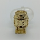 Plastic Gold Robot Charm Push Toy Gumball Vending Machine Prize Vtg Cracker Jack