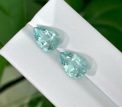 Sky Blue Aquamarine 7.39ct – Pair (AQ0999) | eBay