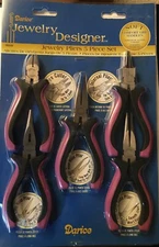 Jewelry Pliers 5 Piece Set By Darice Craft Tools Comfort Grip Handles