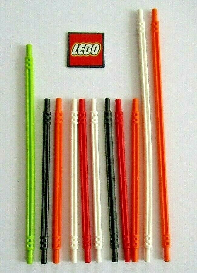 LEGO Flexible Axle Rod 12 16 19 Choose Length and Colour (Pack of