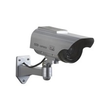 Solar Powered Fake Dummy Security Camera Motion Flashing LED