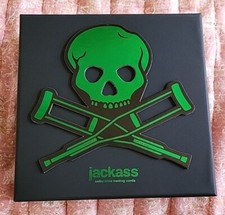2022 Zerocool Jackass trading cards GREEN EMPTY collectible silver box /1490