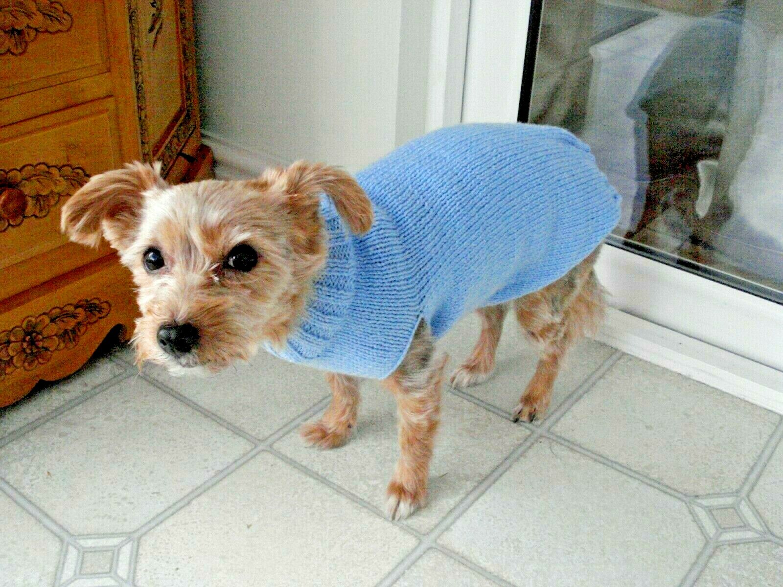 Hand Knitted Dog Coat/Sweater/Jumper 
