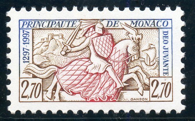 Stamp/timbre monaco nº 2085 ** seal of prince