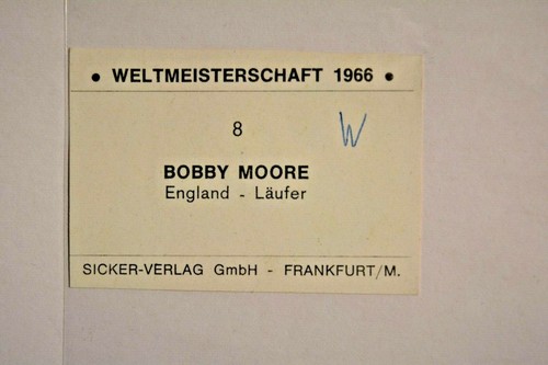 Sicker-Editorial Fútbol Copa Mundial 1966/Bobby Moore Inglaterra #8 sin pegar - Imagen 2 de 2