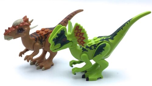LEGO LOT OF 2 DINOSAUR VELOCIRAPTOR DINO JURASSIC WORLD FIGS