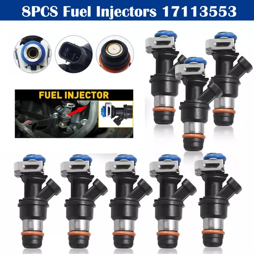 8 New Upgrade Fuel Injector for 2003 2004 2005 2006 2007 Hummer H2 6.0L 25317628 - Picture 8 of 10