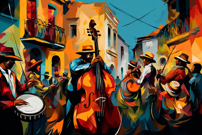 Puerto_Rico_Fiesta_De_La_Calle_San_Seba3 - 24in(H)*36in(L) Wall Art Print
