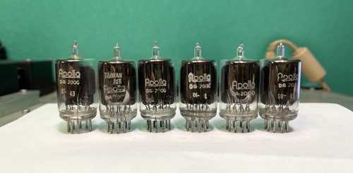 Lot of 6 vintage numitron tube IEE APOLLO DA-2000 for nixie clock, set#2 - Picture 3 of 11