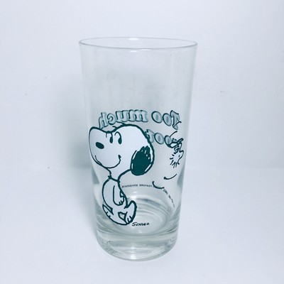 snoopy beer glass
