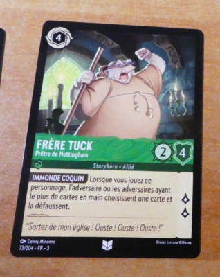 LORCANA TRADING CARD GAME TCG DISNEY CHAPTER 3 CARD BROTHER TUCK 73/204 FR  MINT