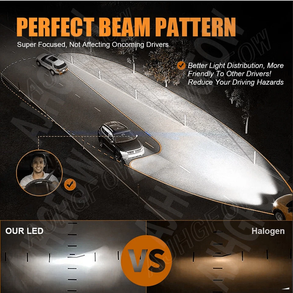 Kit 4x faros LED altos bajos para Hyundai Sonata GL sedán 4 puertas 1995-1999 Foto 4 de 4