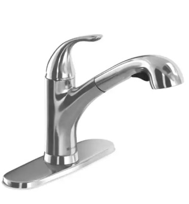Glacier Bay Market Single-Handle Pull-Out Sprayer Kitchen Faucet Chrome
