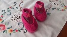 Scarpette Neonato 0-3 Mesi all'uncinetto "Unicorno"
