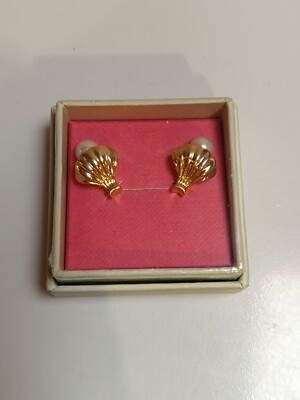 TED Baker Caliien Clam Shell STUD EARRING Ohrringe Gold Tone (TBJ 3329-02-28)