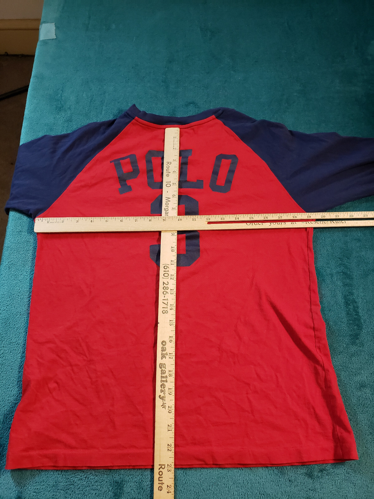 Polo Ralph Lauren Camicia Tg Large Ragazzo Rosso Manica Lunga Logo Pony Cotone