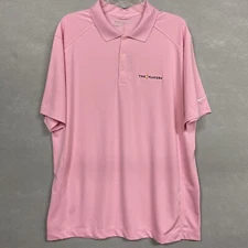 Nike TPC Men’s Golf Shirt Polo XL Pink Dri-Fit Tour Performance Short Sleeve