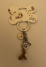 Bulldog I Love Dogs Keychain Key Chain With Charms Dog Dish I Love Dogs Dog Bone