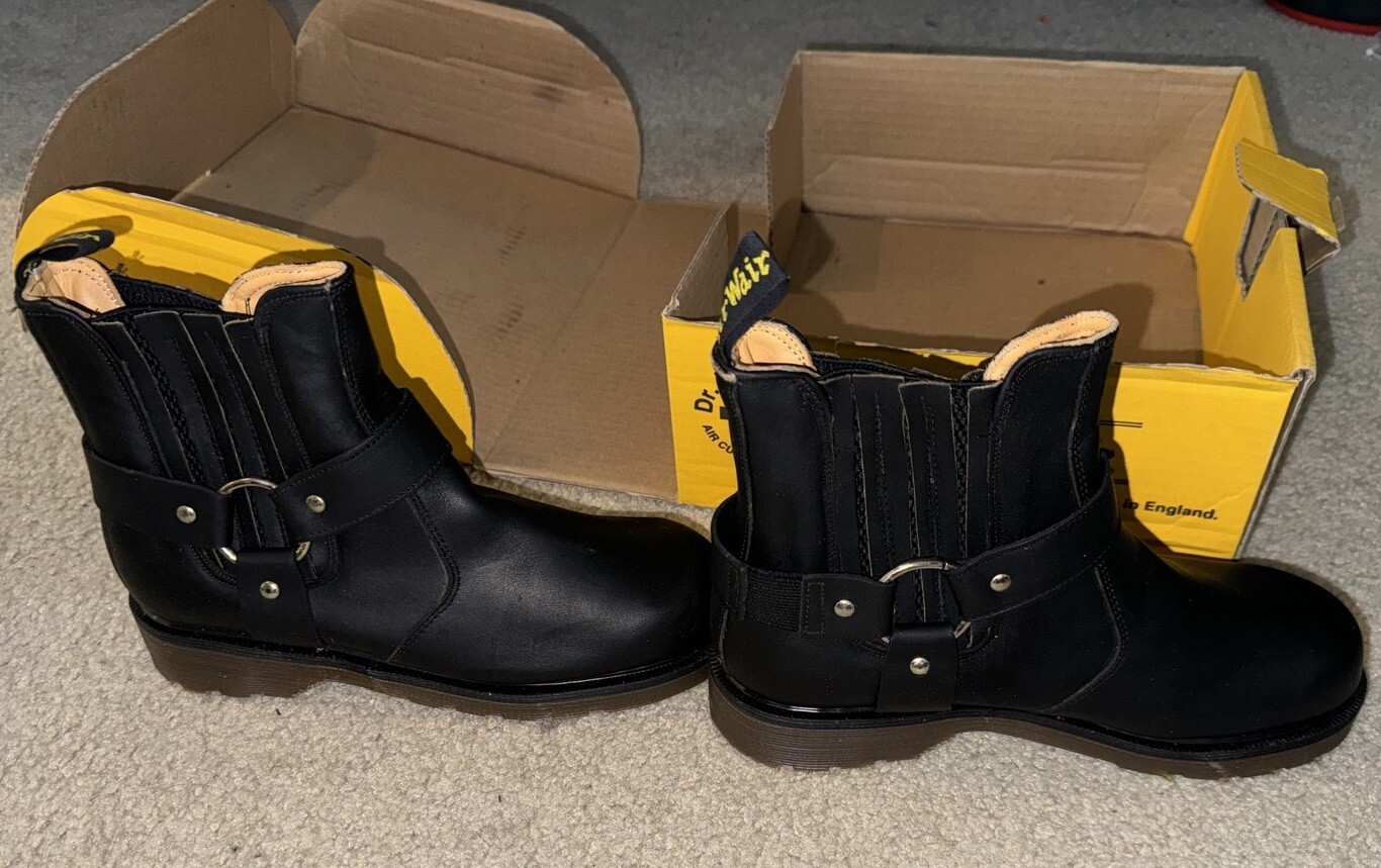 Doc Dr. Martens 11578 Made In England Black Boots Size UK 4 image 3