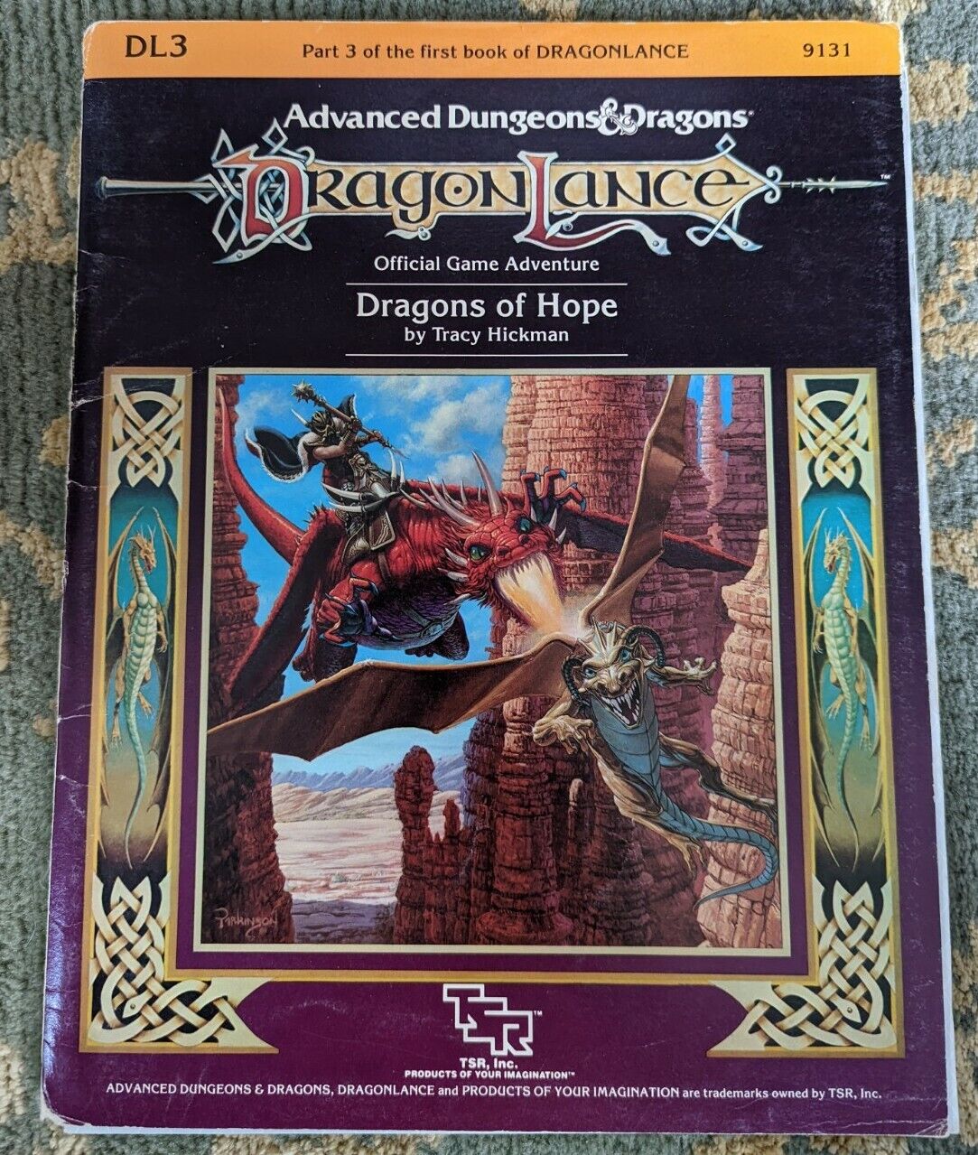 DL3 DRAGONS OF HOPE W/Map! 1984 Dragonlance Module Dungeons & Dr