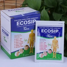 10pk - 50pcs Plaster Vietnam ECOSIP Medicated Muscle Pain Relief 7.5 x 10 cm