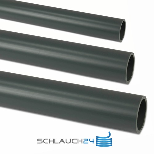 PVCU Rohr Druckrohr Kleberohr für PVC Fittings PN 16 Bar ohne Muffe 1 Meter eBay