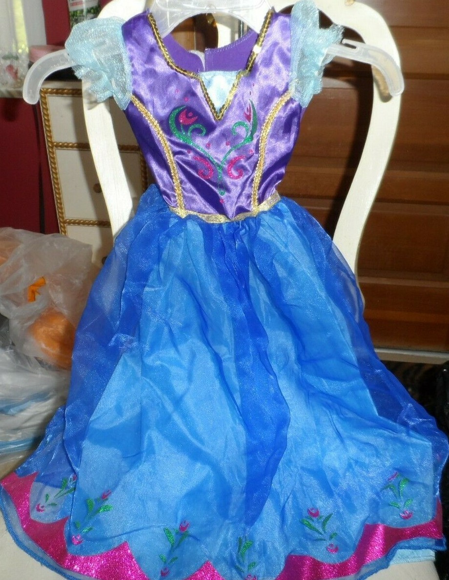 Disney Princess navy and purple fancy Dress Costume Girls