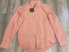 Image of Pretty Green Long Sleeves Cotton Shirt in Pink, Size M, Pit to pit 21 inches