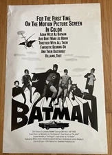 Movie Poster Batman 1966 Military 23"x35" VF+ Adam West Burt Ward black & white
