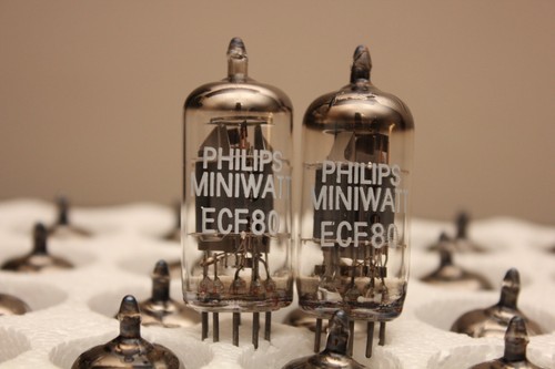PHILIPS MINIWATT ECF80 (6BL8 CV5215) - triode/pentode - PAIRE ASSORTIE - NEUF - Photo 3 sur 9