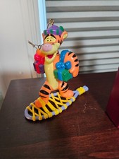 Vintage Disney Winnie The Pooh TIGGER Christmas Ornament  Box Presents