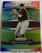 Manny Machado 2020 Panini Prizm Brilliance Red White Blue San Diego Padres