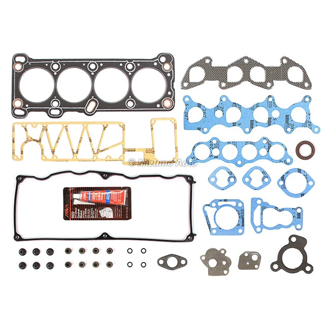 Head Gasket Set Lifters Fit 86-89 Mazda 323 Mercury Tracker 1.6 SOHC 8V B6 - Image 3 of 4