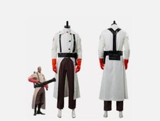 Team Fortress II 2 Medic Uniform Cosplay Costume Full Set Halloween Outfit Suit