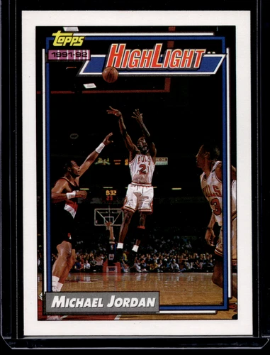 Michael Jordan Highlight Topps 1991-92 Card #3 Chicago Bulls Basketball MJ