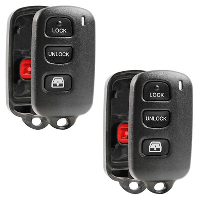 2 Key Fob Remote 3B Shell Case Replacement for Toyota ELVATDD
