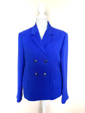 Jil Sander Purple Wool Silk Blend Jacket Size L