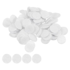 200pcs Round Felt Circles, 10mm 3/8" Craft Felt Pads Non-Woven Fabric Pad White