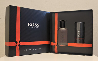 Set Hugo Boss Bottled Sport 3.3 oz Edt + 2.5 oz deodorant stick cologne for men