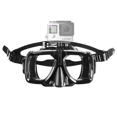 Mantona Taucherbrille mit GoPro Befestigung aus Silikon mit Zugband NEU & OVP