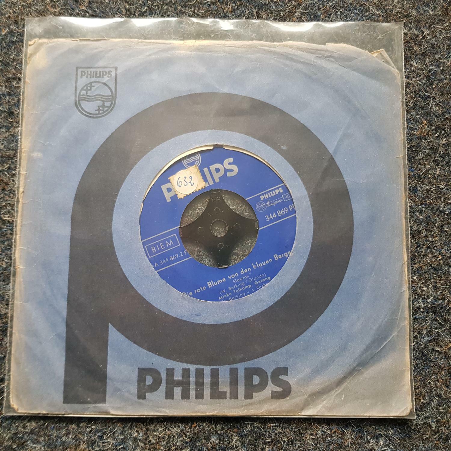 7"" Single Vinyl Mieke Telkamp - Die rote Blume von den blauen Bergen