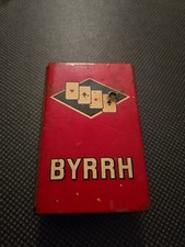 Boîte tôle émaillée avec jeu de cartes Héron