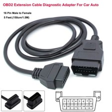 OBD2 16 Pin Male to Female 5FT Extension Cabl...