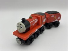 Thomas  Friends Roll N Whistle James Wooden Railway Train  Tender Light Sounds