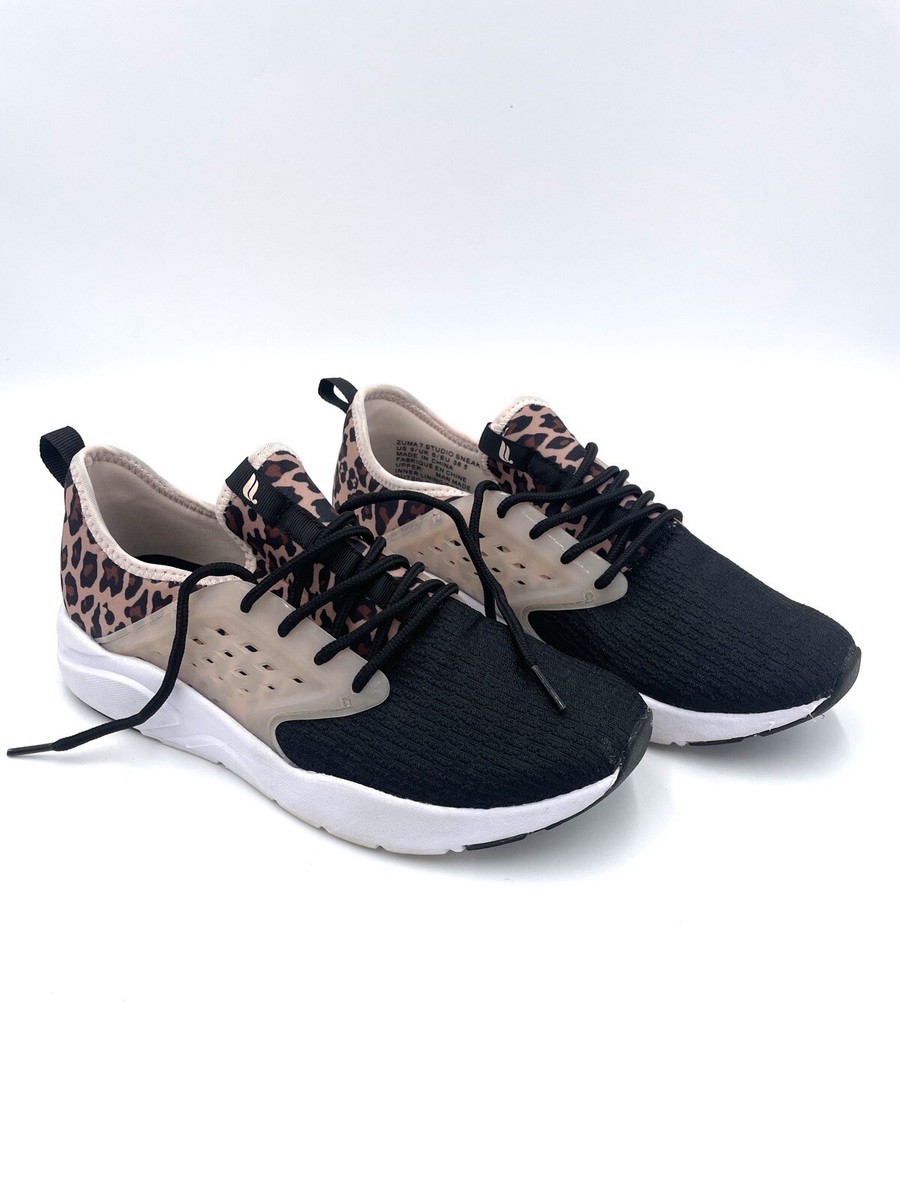 Fabletics Size Zuma Studio Sneaker Cheetah Workout Running Shoes